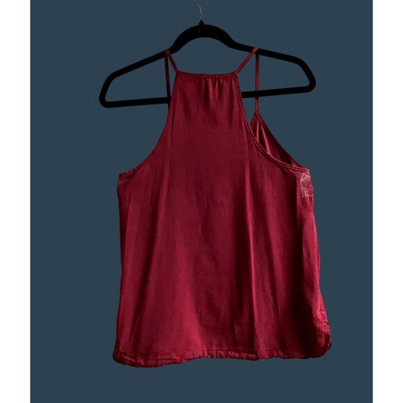 ANTHROPOLOGIE - WOMEN FRONT BUTTON CLOSURE SOLID HOLTER TANK TOP SIZE X- SMALL - Picture 3 of 8